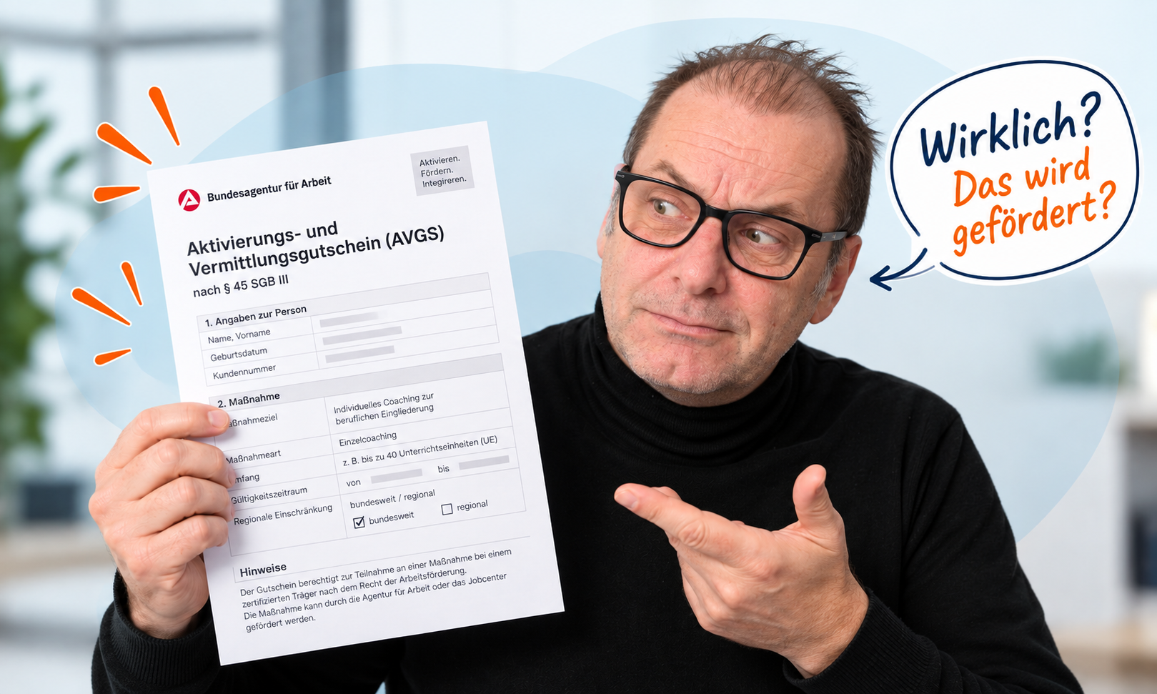 AVGS-Coaching: Förderung durch Agentur für Arbeit oder Jobcenter